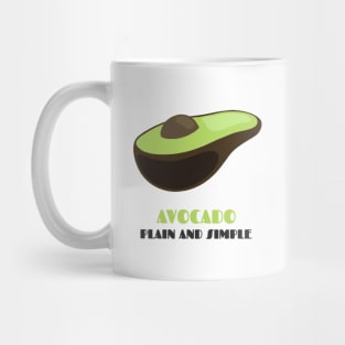 Avocado, Plain and Simple Mug